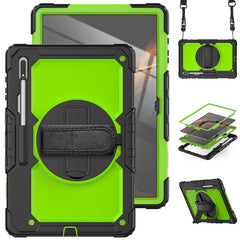 Silicone + PC Tablet Case with Shoulder Strap, For Samsung Galaxy Tab S10 Ultra / S9 Ultra / S8 Ultra