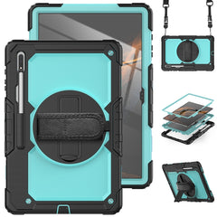 Silicone + PC Tablet Case with Shoulder Strap, For Samsung Galaxy Tab S10 Ultra / S9 Ultra / S8 Ultra