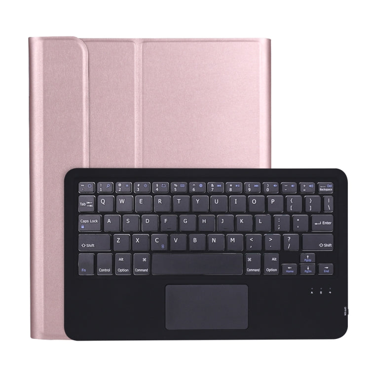 A11B-A Lambskin Texture ultra-thin Bluetooth Keyboard Leather Case with Pen Holder & Touchpad, A11B-A