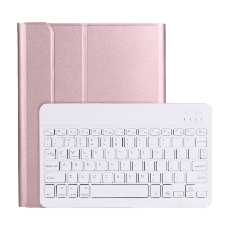 A11BS Lambskin Texture ultra-thin Bluetooth Keyboard Leather Case with Pen Holder & Backlight, A11BS