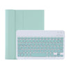 C-098B Candy Color Skin Feel Texture Bluetooth Keyboard Leather Case with Pen Holder, C-098B