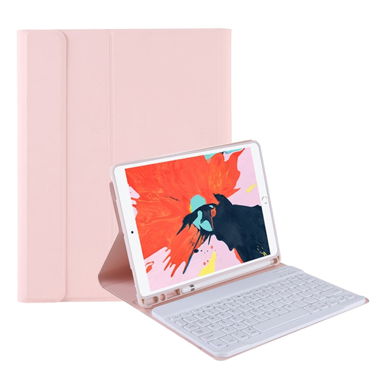 T098B Candy Color Skin Feel Texture Bluetooth Keyboard Leather Case with Pen Holder, T098B, for iPad Air 4 10.9 2020 / Air 5 10.9 2022