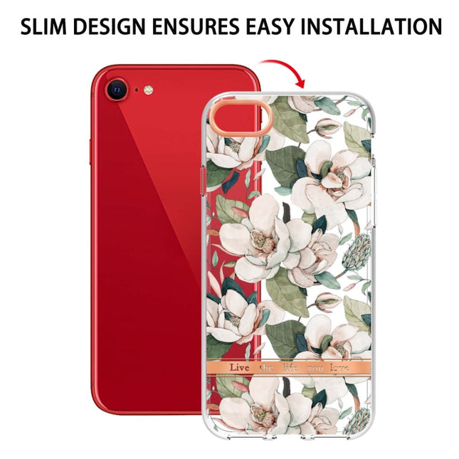 Flowers and Plants Series IMD TPU Phone Case, For iPhone SE 2022 / SE 2020 / 8 / 7