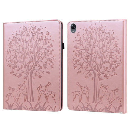 Tree & Deer Pattern Pressed Printing Leather Tablet Case, For OPPO Pad 11 inch, For OPPO Realme Pad 10.4 inch, For Huawei MatePad T 10s 10.1 inch / T 10 9.7 inch, For Lenovo Legion Y700