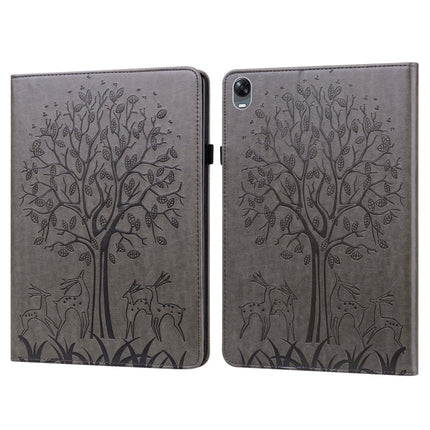Tree & Deer Pattern Pressed Printing Leather Tablet Case, For OPPO Pad 11 inch, For OPPO Realme Pad 10.4 inch, For Huawei MatePad T 10s 10.1 inch / T 10 9.7 inch, For Lenovo Legion Y700