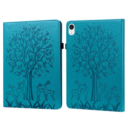 Tree & Deer Pattern Pressed Printing Leather Tablet Case, For iPad mini 6 2021 / mini 2024, For Samsung Galaxy Tab A8 10.5 2021 SM-X200 / SM-X205