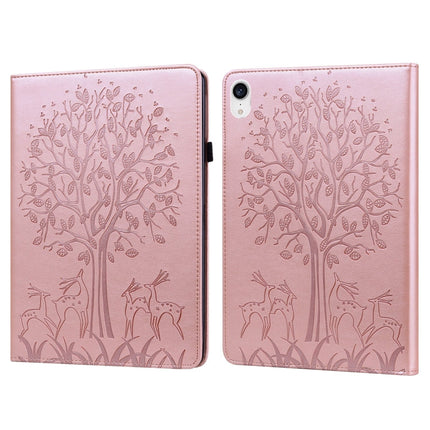 Tree & Deer Pattern Pressed Printing Leather Tablet Case, For iPad mini 6 2021 / mini 2024, For Samsung Galaxy Tab A8 10.5 2021 SM-X200 / SM-X205