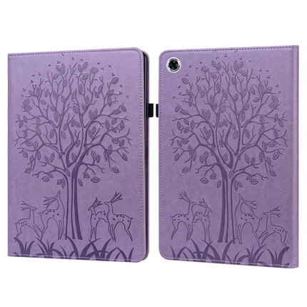 Tree & Deer Pattern Pressed Printing Leather Tablet Case, For iPad mini 6 2021 / mini 2024, For Samsung Galaxy Tab A8 10.5 2021 SM-X200 / SM-X205