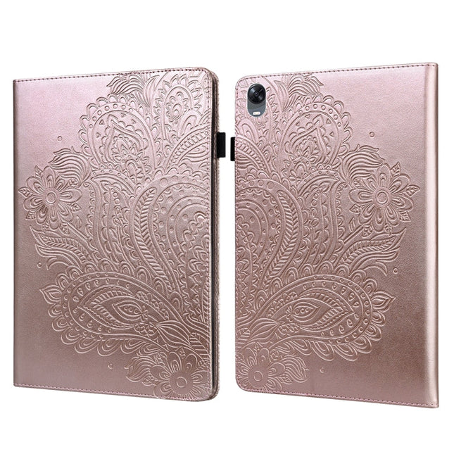 Peacock Embossed Pattern TPU + PU Leather Tablet Case, For OPPO Pad 11 inch, For OPPO Realme Pad 10.4 inch, For Huawei Enjoy Tablet 2 10.1 inch, For Huawei MediaPad M5 Lite 10