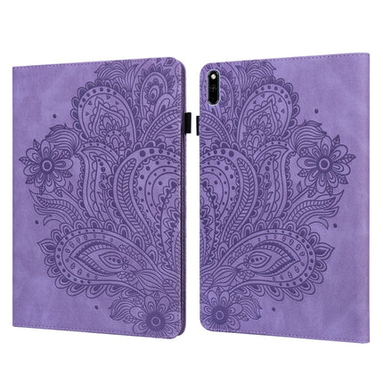 Peacock Embossed Pattern TPU + PU Leather Tablet Case, For Huawei MatePad 10.4, For Huawei MatePad T8 8.0 2020, For Huawei MediaPad T3 10, For Huawei MediaPad T5 10