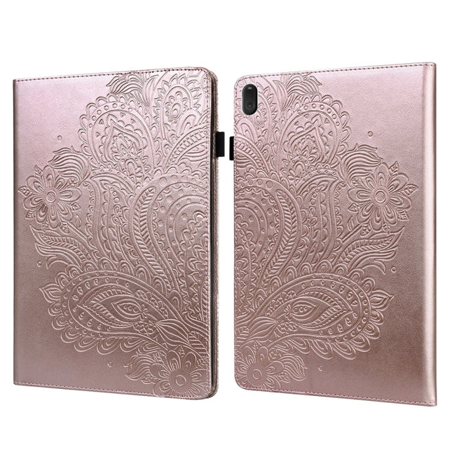 Peacock Embossed Pattern TPU + PU Leather Tablet Case, For Lenovo Tab E10 TB-X104F