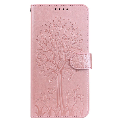 Tree & Deer Pattern Pressed Printing Horizontal Flip Leather Phone Case, For iPhone XS Max, For iPhone 7 / 8 / SE 2020 / SE 2022, For iPhone 11, For iPhone 11 Pro