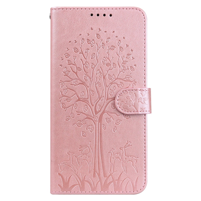 Tree & Deer Pattern Pressed Printing Horizontal Flip Leather Phone Case, For iPhone XS Max, For iPhone 7 / 8 / SE 2020 / SE 2022, For iPhone 11, For iPhone 11 Pro