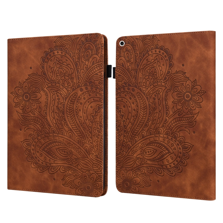 Peacock Embossed Pattern TPU + PU Leather Smart Tablet Case with Sleep / Wake-up, For iPad 10.2 2019 / Pro 10.5 inch, For iPad 5 / 6 / 7 / 8 2017, For iPad Air 2022 / Air 2020 10.9