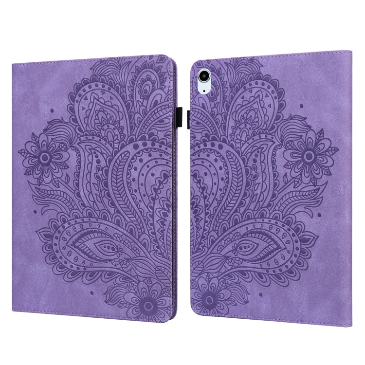 Peacock Embossed Pattern TPU + PU Leather Smart Tablet Case with Sleep / Wake-up, For iPad 10.2 2019 / Pro 10.5 inch, For iPad 5 / 6 / 7 / 8 2017, For iPad Air 2022 / Air 2020 10.9