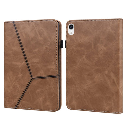 Solid Color Embossed Striped Leather Case, For iPad Pro 12.9 inch 2022 / 2021 / 2020 / 2018, For iPad mini 6 / mini 2024