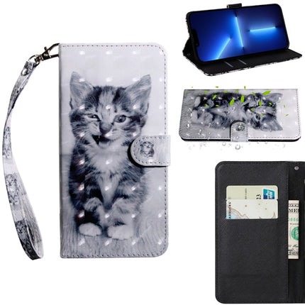 3D Painting Pattern Coloured Drawing Leather Phone Case, For iPhone 13 Pro Max, For iPhone 13 Pro