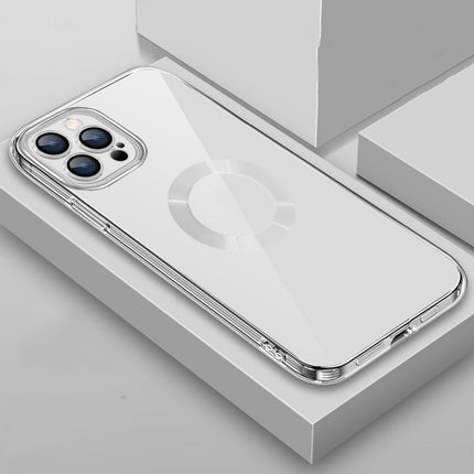 9D Electroplated Edge Len Film Clear PC + TPU Shockproof Case, For iPhone 11, For iPhone 11 Pro Max, For iPhone 12