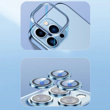 9D Electroplated Edge Len Film Clear PC + TPU Shockproof Case, For iPhone 12 Pro, For iPhone 12 Pro Max, For iPhone 13