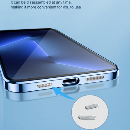 9D Electroplated Edge Len Film Clear PC + TPU Shockproof Case, For iPhone 13 Pro, For iPhone 13 Pro Max