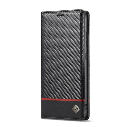 LC.IMEEKE Carbon Fiber PU + TPU Leather Phone Case, For Samsung Galaxy A33 5G