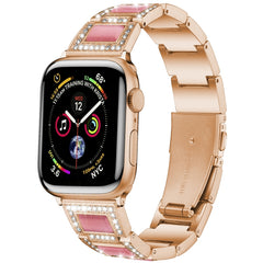 22mm Metal Opal Watchband For Apple Watch Series, 7 41mm / 6&SE&5&4 40mm / 3&2&1 38mm, 7 45mm / 6&SE&5&4 44mm / 3&2&1 42mm