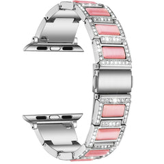 22mm Metal Opal Watchband For Apple Watch Series, 7 41mm / 6&SE&5&4 40mm / 3&2&1 38mm, 7 45mm / 6&SE&5&4 44mm / 3&2&1 42mm