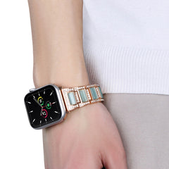 22mm Metal Opal Watchband For Apple Watch Series, 7 41mm / 6&SE&5&4 40mm / 3&2&1 38mm, 7 45mm / 6&SE&5&4 44mm / 3&2&1 42mm