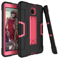 Contrast Color Silicone + PC Combination Case with Holder, For Galaxy Tab A 8.0 (2018) T387, For Galaxy Tab A 8.0 (2019) T290