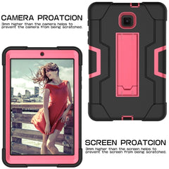 Contrast Color Silicone + PC Combination Case with Holder, For Galaxy Tab A 8.0 (2018) T387, For Galaxy Tab A 8.0 (2019) T290
