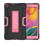 For Galaxy Tab A 8.0 (2019) T290 / Black + Rose Red