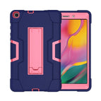For Galaxy Tab A 8.0 (2019) T290 / Navy Blue + Rose Red