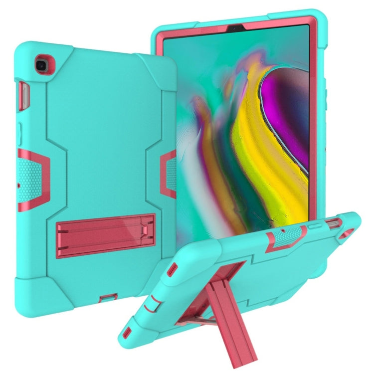 Contrast Color Silicone + PC Combination Case with Holder, For Galaxy Tab S5e T720, For iPad 10.2