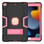 For iPad 10.2 / Black + Rose Red