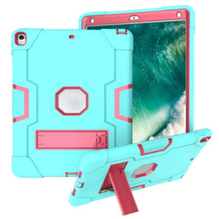 Contrast Color Silicone + PC Combination Case with Holder, For iPad 10.2, For iPad 10.5