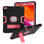 For iPad Mini 5 / 4 / Black + Rose Red