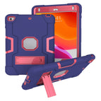 For iPad Mini 5 / 4 / Navy Blue + Rose Red