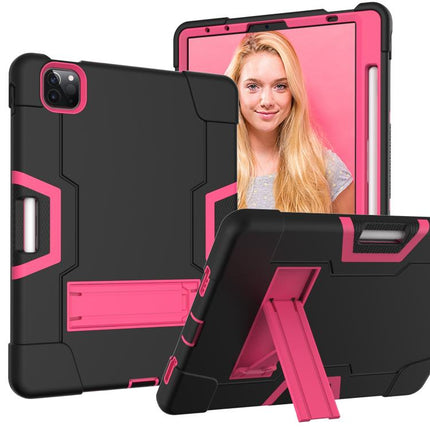 Contrast Color Silicone + PC Combination Case with Holder, For iPad Pro 11, For iPad 5