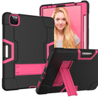 For iPad Pro 11 / Black + Rose Red