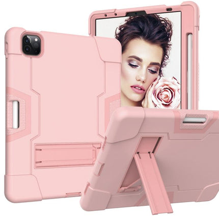 Contrast Color Silicone + PC Combination Case with Holder, For iPad Pro 11, For iPad 5