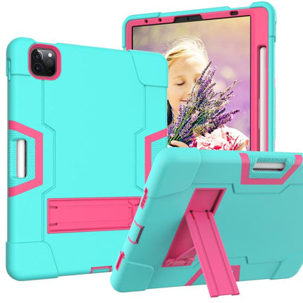 Contrast Color Silicone + PC Combination Case with Holder, For iPad Pro 11, For iPad 5