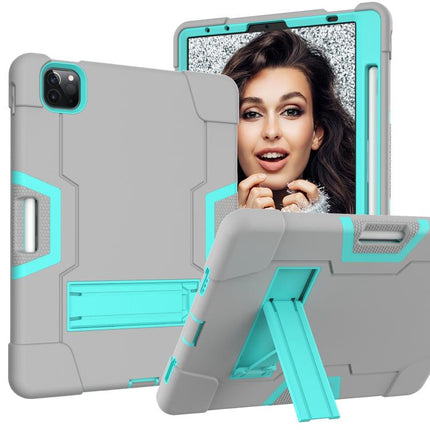 Contrast Color Silicone + PC Combination Case with Holder, For iPad Pro 11, For iPad 5