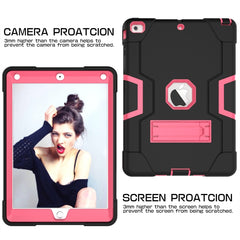 Contrast Color Silicone + PC Combination Case with Holder, For iPad 5