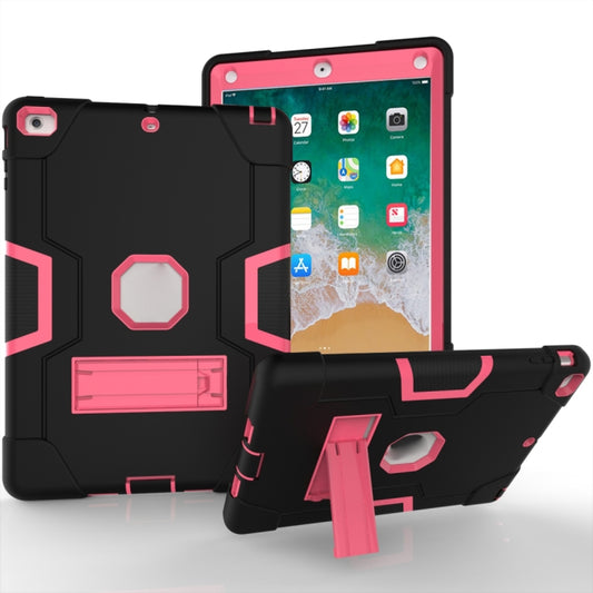 Contrast Color Silicone + PC Combination Case with Holder, For iPad 5