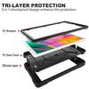 Contrast Color Silicone + PC Combination Case with Holder, For Galaxy Tab A 8.0 (2019) T290, For Galaxy Tab A 10.1 (2019) T510, For iPad 9.7