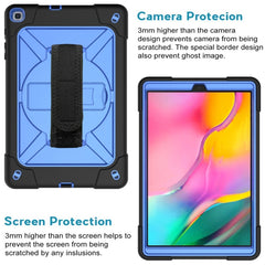 Contrast Color Silicone + PC Combination Case with Holder