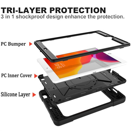 Contrast Color Silicone + PC Combination Case with Holder