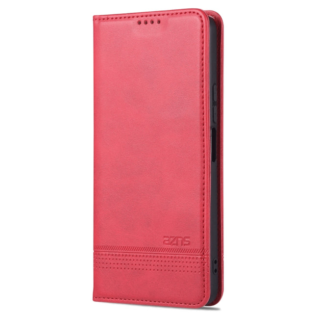 AZNS Magnetic Calf Texture Leather Phone Case