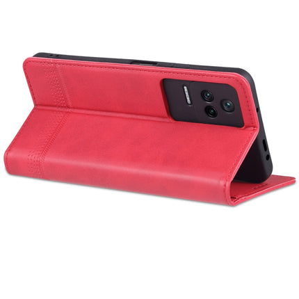 AZNS Magnetic Calf Texture Leather Phone Case