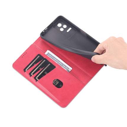 AZNS Magnetic Calf Texture Leather Phone Case